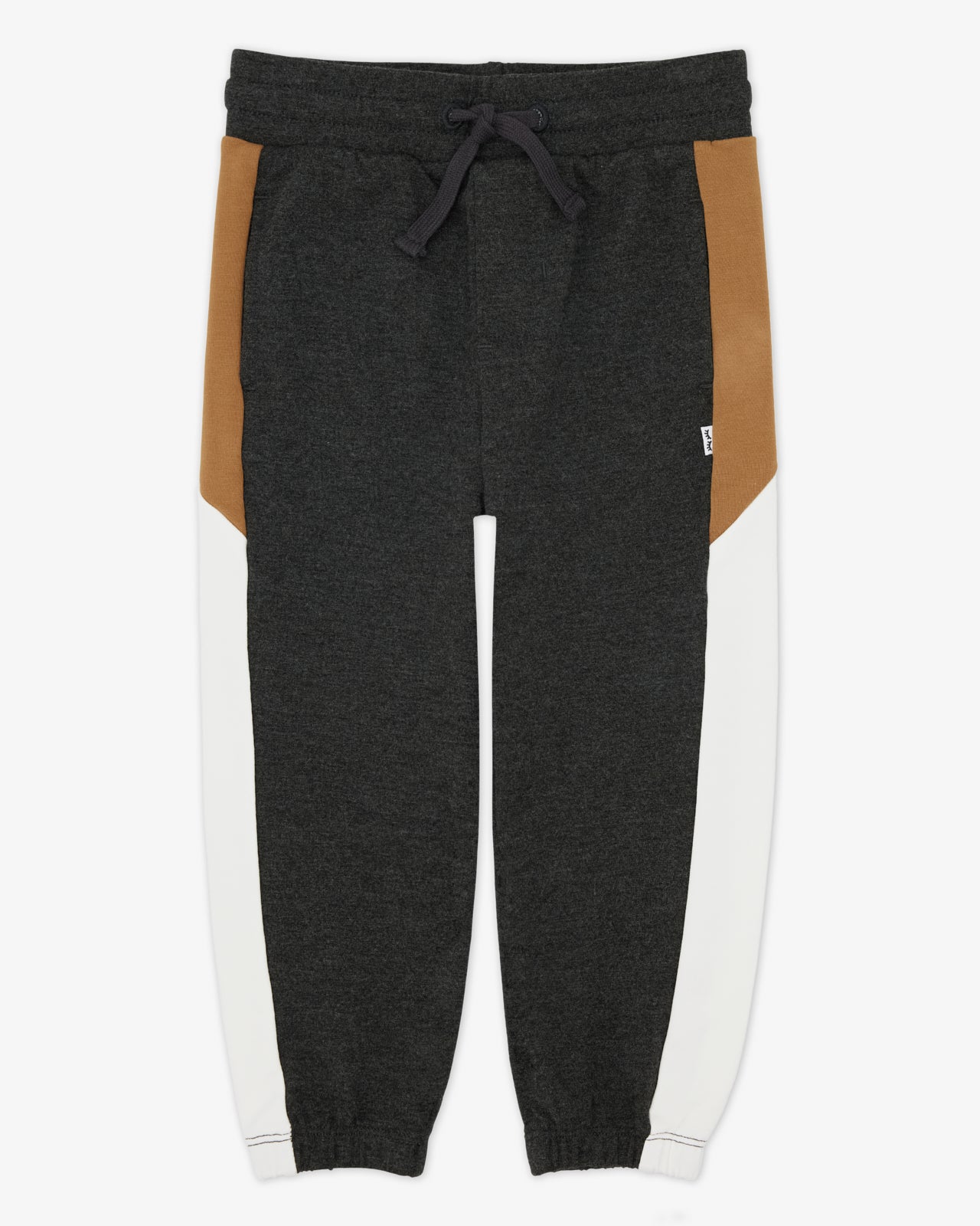 Heather Black Panel Jogger - Image 5