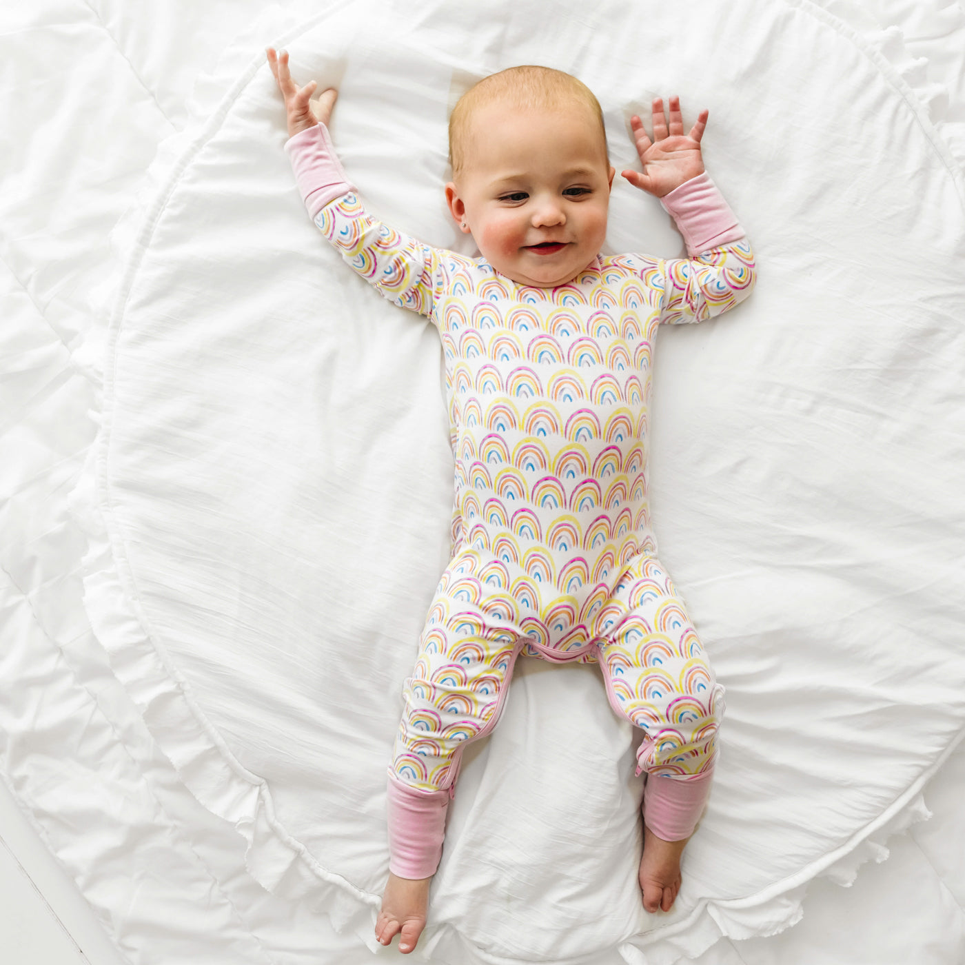 Pastel Rainbows Crescent Zippy - Image 4