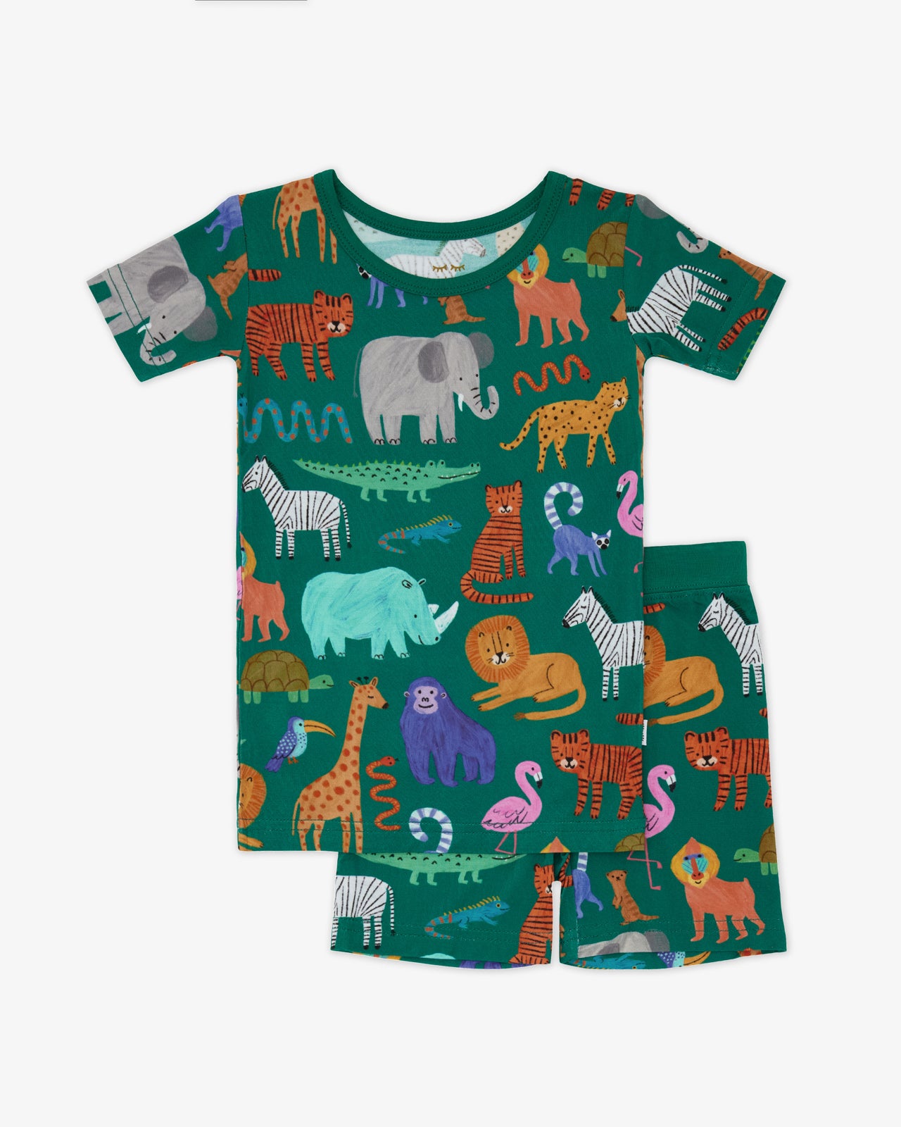 Wild Zoo Two-Piece Short Sleeve & Shorts Pajama Set - Image 6