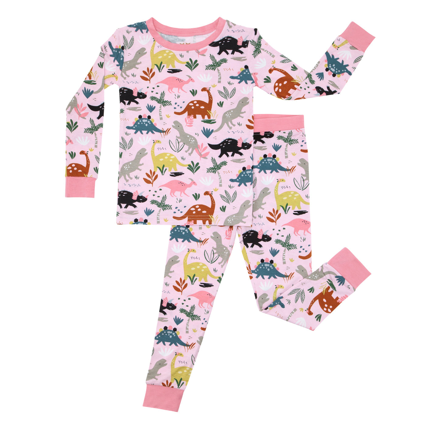 Pink Jurassic Jungle Two-Piece Pajama Set - Image 7