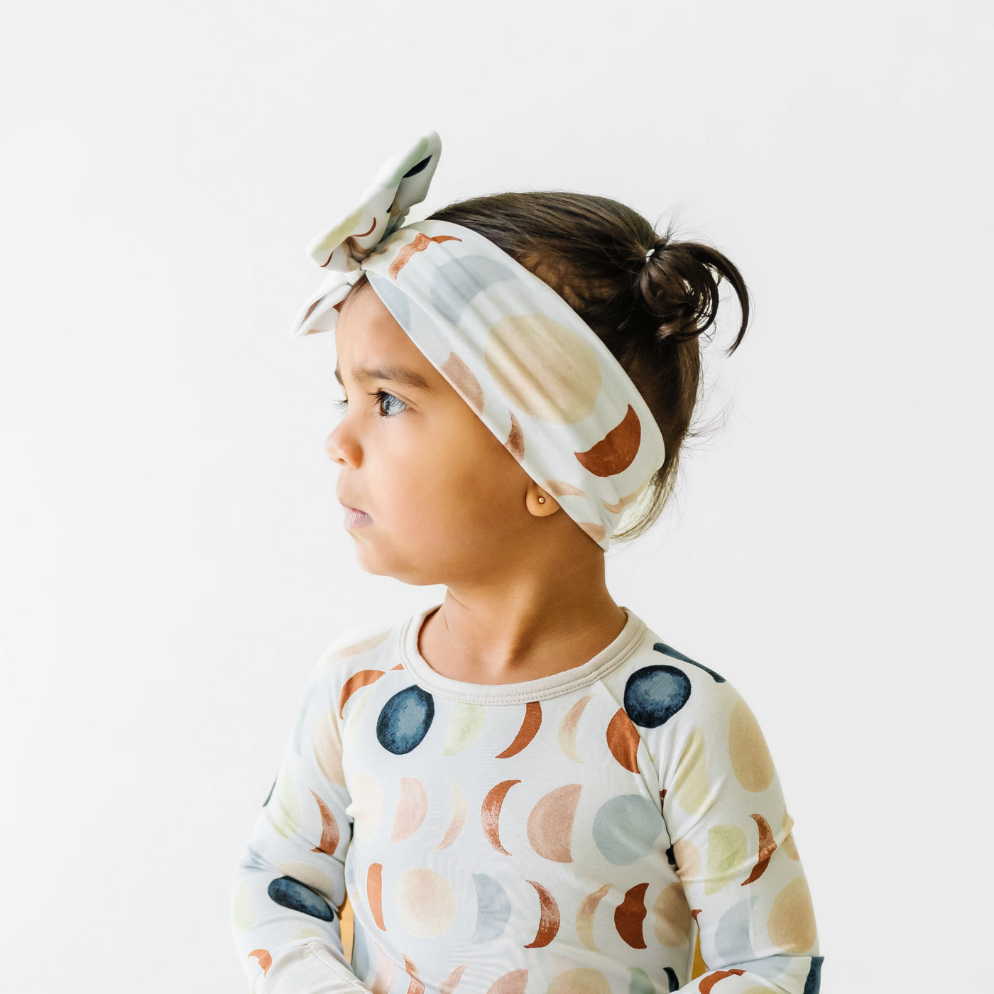 Luna Neutral Luxe Bow Headband - Image 2