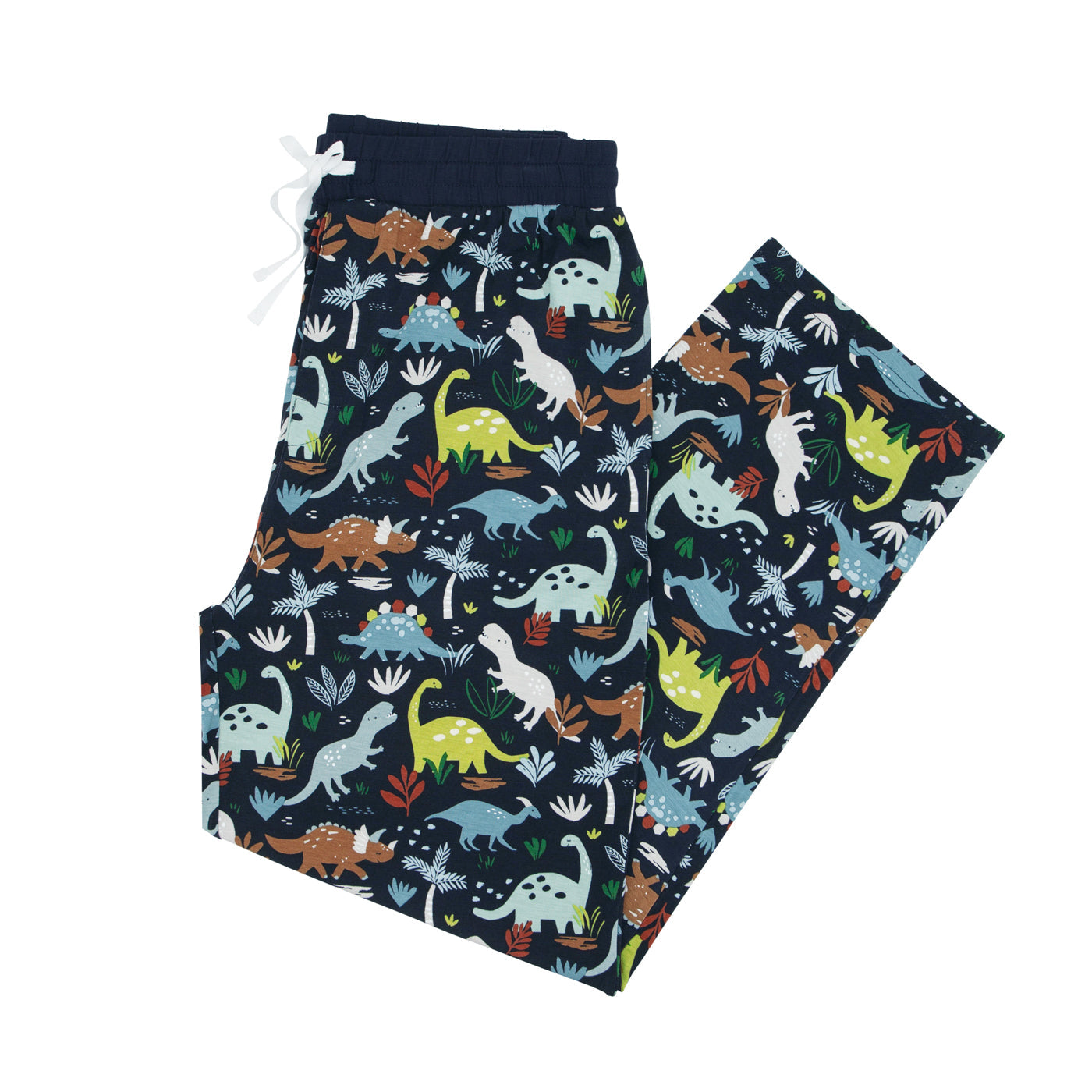 Navy Jurassic Jungle Men's Pajama Pants - Image 3