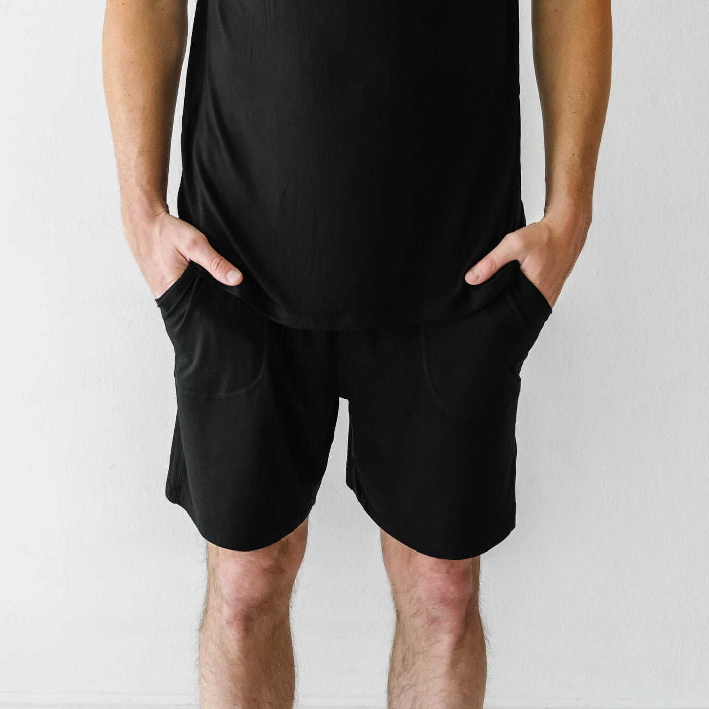Black Men's Pajama Shorts - Image 2
