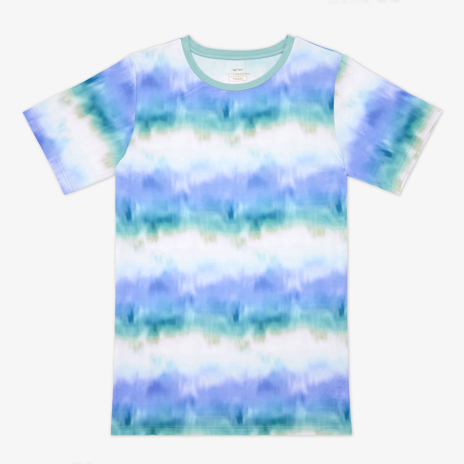 Blue Cosmic Mist Men's Short Sleeve Pajama Top - Image 6