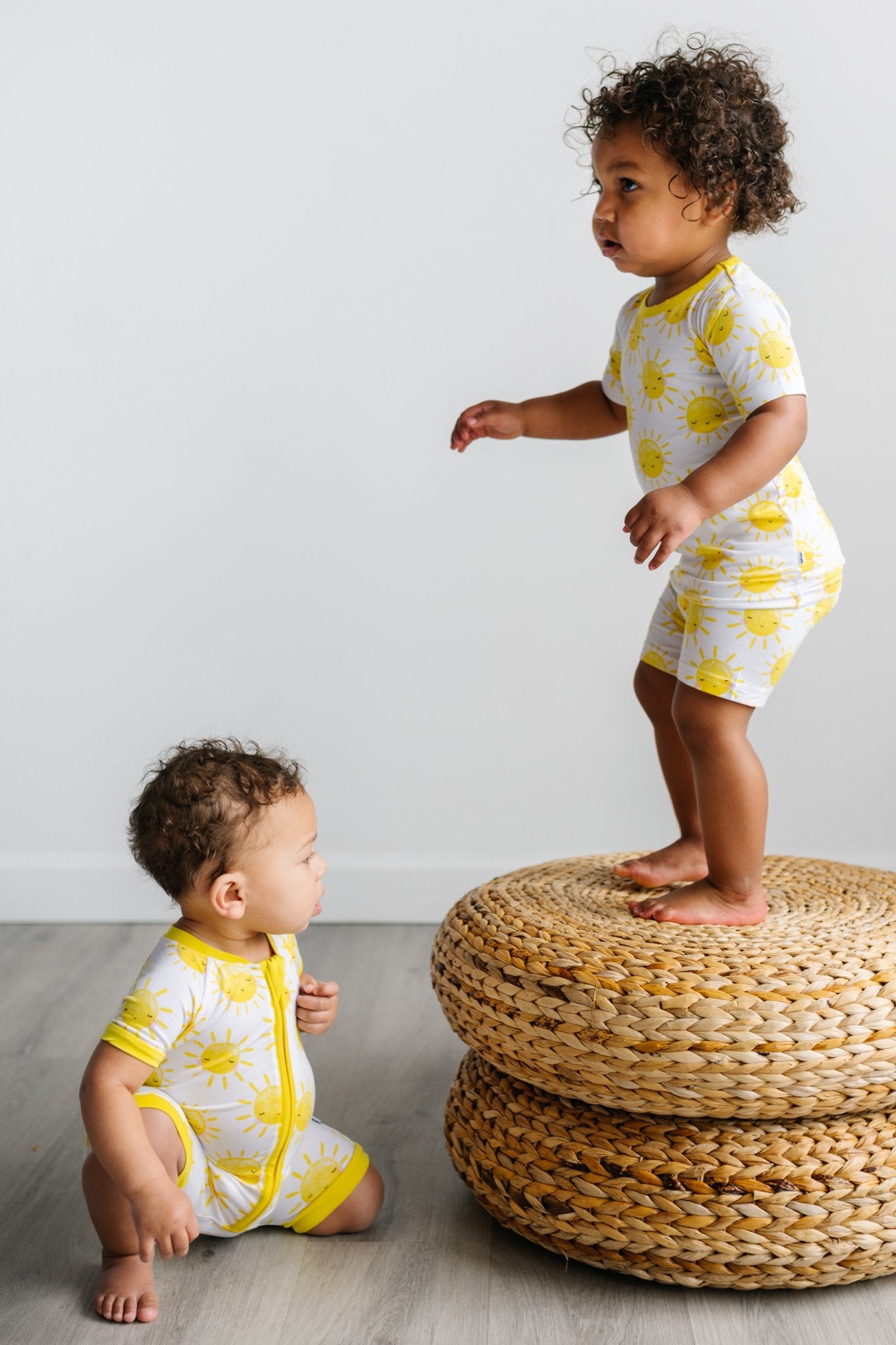 Sunshine Two-Piece Short Sleeve & Shorts Pajama Set - Image 3