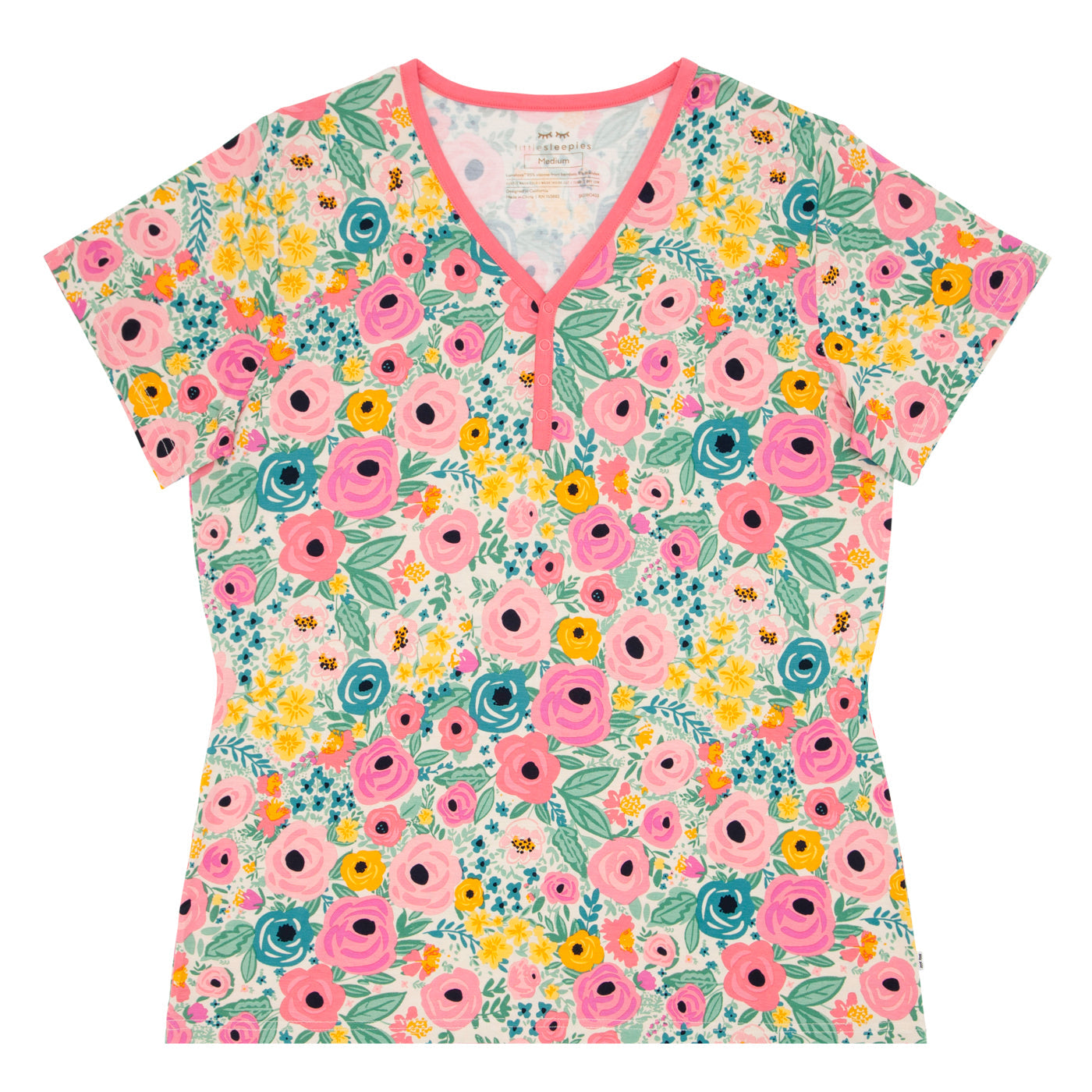 Secret Garden Women's Short Sleeve Pajama Top - Image 4