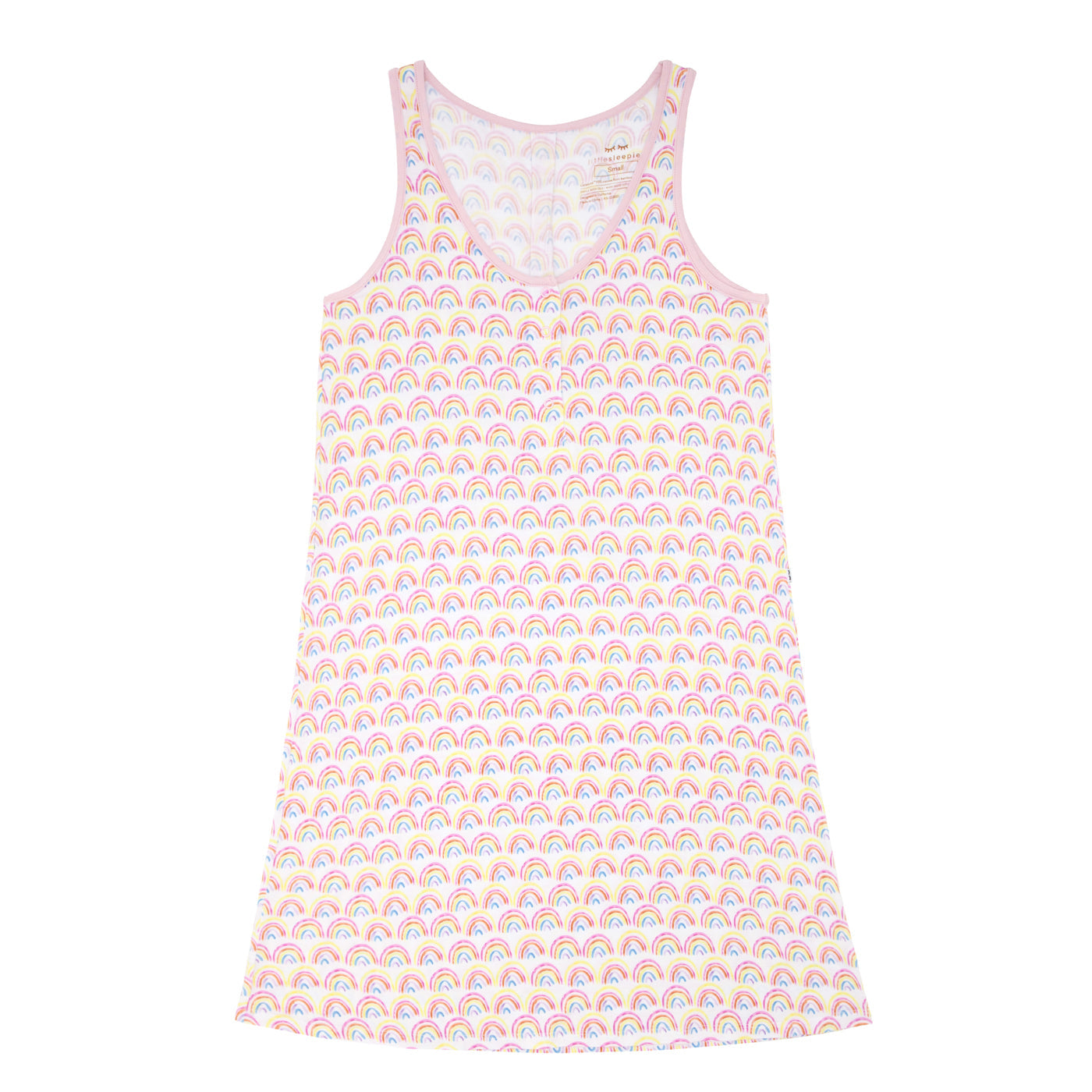 Pastel Rainbows Women's Tank Nightgown - Image 3